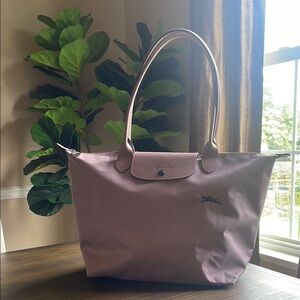 New without tags - Longchamp Mauve Tote Bag with Leather Handles